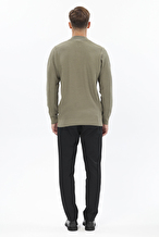 Finesuits Erkek Düz Yünlü Desenli Yünlü Kazak 2522201012.YBFR