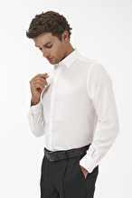 Finesuits Erkek Non-Iron Desenli Pamuk Gömlek 2512103108.NONR
