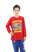 Avengers © Disney Funfair Erkek Çocuk Uzun Kollu Tişört 252OZAV-1001