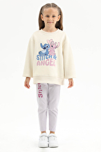 Stitch © Dısney Funfair Kız Çocuk Sweatshirt 262OZLS-1003 Ekru