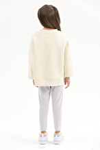 Stitch © Dısney Funfair Kız Çocuk Sweatshirt 262OZLS-1003 Ekru