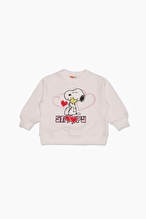 Snoopy © Peanuts Funfair Kız Çocuk Sweatshirt 262OZSNP-1002 Ekru