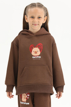 Capybara © Capyfun Funfair Kız Çocuk Sweatshirt 262OZCB-1003 Kahve