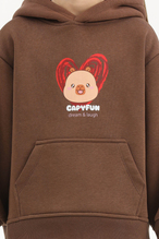 Capybara © Capyfun Funfair Kız Çocuk Sweatshirt 262OZCB-1003 Kahve