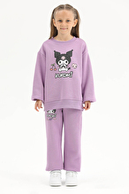 Kuromı © Sanrıo Funfair Kız Çocuk Sweatshirt 261OZKR-1002 Lila