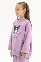 Kuromı © Sanrıo Funfair Kız Çocuk Sweatshirt 261OZKR-1002 Lila