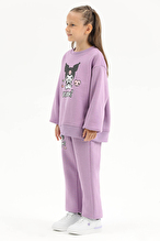 Kuromı © Sanrıo Funfair Kız Çocuk Sweatshirt 261OZKR-1002 Lila