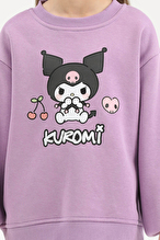 Kuromı © Sanrıo Funfair Kız Çocuk Sweatshirt 261OZKR-1002 Lila