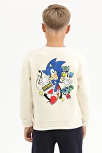 Sonıc © Sega Funfair Erkek Çocuk Sweatshirt 262OZSC-1003 Ekru