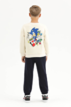 Sonıc © Sega Funfair Erkek Çocuk Sweatshirt 262OZSC-1003 Ekru