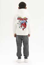 Spıderman © Dısney Funfair Erkek Çocuk Sweatshirt 261OZSP-1003 Ekru