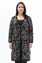 Shefame Kadın Uzun Ceket 2524BK102011