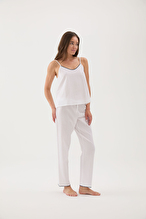 Cottons & Clouds Kadın Çoban Dikiş Pijama Altı CC9585