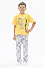 Funfair Erkek Çocuk Kısa Kollu Baskılı Pijama Takımı 251EC09PL