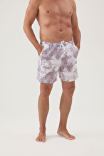 Cottons & Clouds Erkek İki Yan Cep Detaylı Su İtici Özellikli Desenli Mayo Şort CC0701