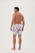 Cottons & Clouds Erkek İki Yan Cep Detaylı Su İtici Özellikli Desenli Mayo Şort CC0701