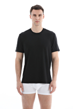 Cottons & Clouds Erkek Tekli Bisiklet Yaka Kısa Kollu Modal Fanila CC9306