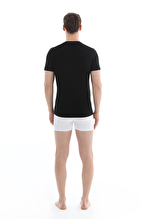 Cottons & Clouds Erkek İkili Bisiklet Yaka Kısa Kollu Fanila CC9675