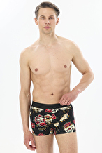 First Company Kuru Kafa ve Gül Baskılı Boxer 251E203NR