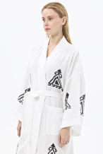 First Company Kadın Taş Baskılı Müslin Kimono 251K09OD