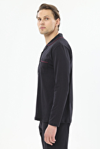 First Company Erkek Düğmeli Uzun Kollu Pijama Takımı 251EP11PI