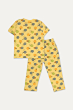 Funfair Kız Çocuk Ayı ve Tavşan Baskılı Kısa Kollu Pijama Takımı 251KT01PL