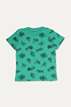 Funfair Erkek Çocuk Graffiti Baskılı Kısa Kollu Pijama Takımı 251ET06PL