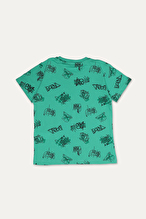 Funfair Erkek Çocuk Graffiti Baskılı Kısa Kollu Pijama Takımı 251ET06PL