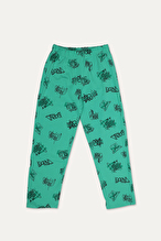 Funfair Erkek Çocuk Graffiti Baskılı Kısa Kollu Pijama Takımı 251ET06PL