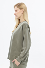 Shefame Kadın Bisiklet Yaka Sweatshirt 252K7004TR