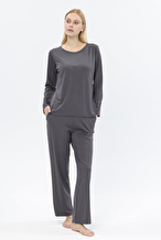 Shefame Kadın Uzun Kollu Pijama Üstü 252K7011TR