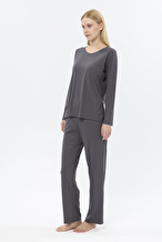 Shefame Kadın Uzun Kollu Pijama Üstü 252K7011TR