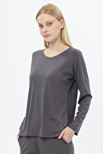 Shefame Kadın Uzun Kollu Pijama Üstü 252K7011TR