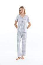 Shefame Kadın Tişört Pijama Takım 261K7003MB