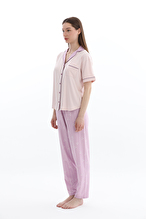 Shefame Kadın Kısa Kollu Önden Düğmeli Pijama Takımı 261K7091PI