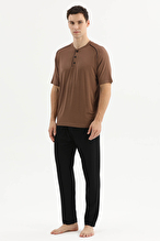 Finesuits Erkek Kısa Kol Pijama Takım 261E6056KL