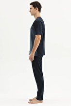 Finesuits Erkek Kısa Kol Pijama Takım 261E6057KL