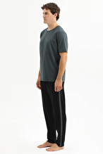 Finesuits Erkek Kısa Kol Pijama Takım 261E6059KL