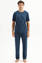 Finesuits Erkek Kısa Kol Pijama Takım 261E6060KL