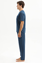 Finesuits Erkek Kısa Kol Pijama Takım 261E6060KL