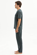 Finesuits Erkek Kısa Kol Pijama Takım 261E6060KL