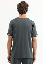 Finesuits Erkek Kısa Kol Pijama Takım 261E6061KL