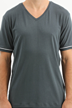 Finesuits Erkek Kısa Kol Pijama Takım 261E6061KL