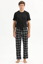First Company Erkek Penye Kareli Erkek Pijama Altı 261E6007PI