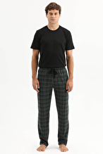 First Company Erkek Penye Kareli Erkek Pijama Altı 261E6009PI