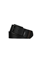 Finesuits Erkek Kemer 26YFS576005 Siyah/Kahve