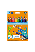 BIC Kids Evolution Üçgen Jumbo Kuru Boya Kalemi 12'li Kutu
