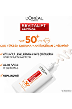 L'Oréal Paris Revitalift Clinical SPF 50+ Günlük Yüksek UV Korumalı Yüz Güneş Kremi 50ml