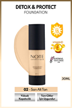 Note Detox Protect Foundation Fondöten 02 30 ml