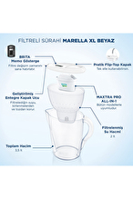 Brita Marella XL Filtreli Sürahi PRO - Beyaz, 3,5 lt